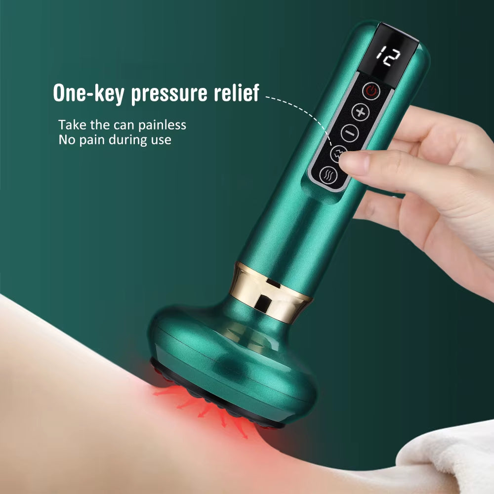 SculptEase™ Magnetic Cupping Massager: Rechargeable Body & Cellulite Scraping Machine