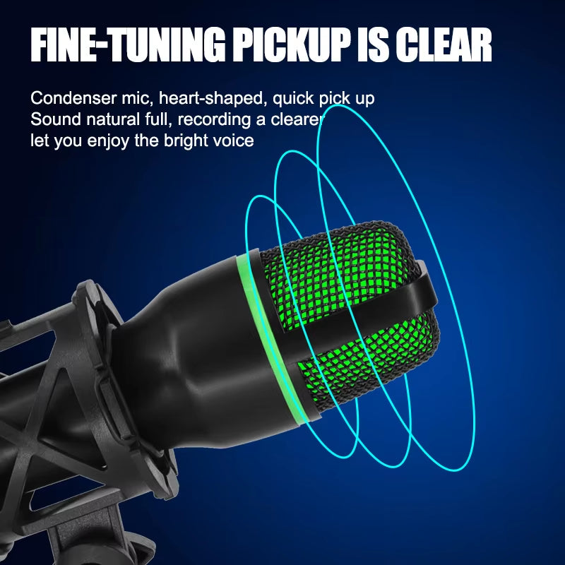 USB Condenser Microphone for Professional Streaming, Gaming, Podcasting, and Vocals