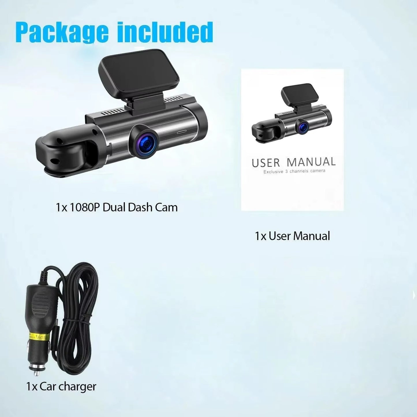 1080  FRONT CAMERA AND IN CAR CAMERA