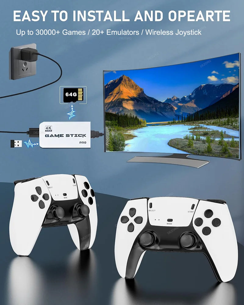 M15 Pro Retro Game Console - 4K HD Gaming Player with Over 19,000 Games and Wireless Controller