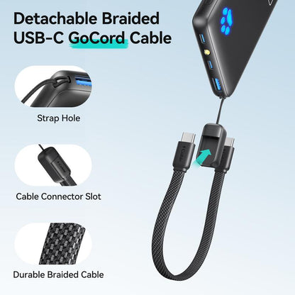INIU Ultra Slim 10,000mAh 45W PD Portable Charger - Fast Charging USB-C Power Bank for iPhone, Samsung, Google, and More