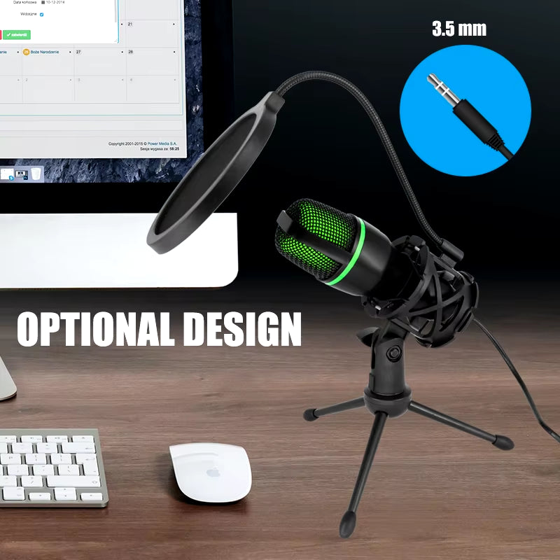USB Condenser Microphone for Professional Streaming, Gaming, Podcasting, and Vocals