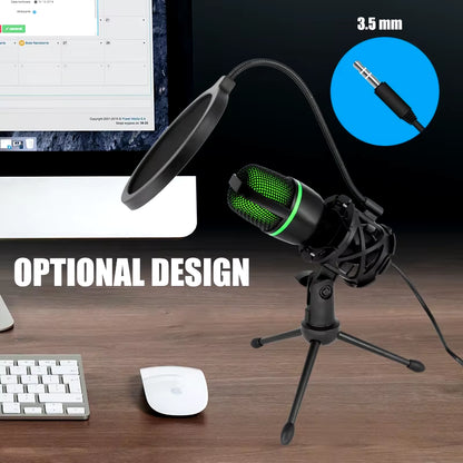USB Condenser Microphone for Professional Streaming, Gaming, Podcasting, and Vocals