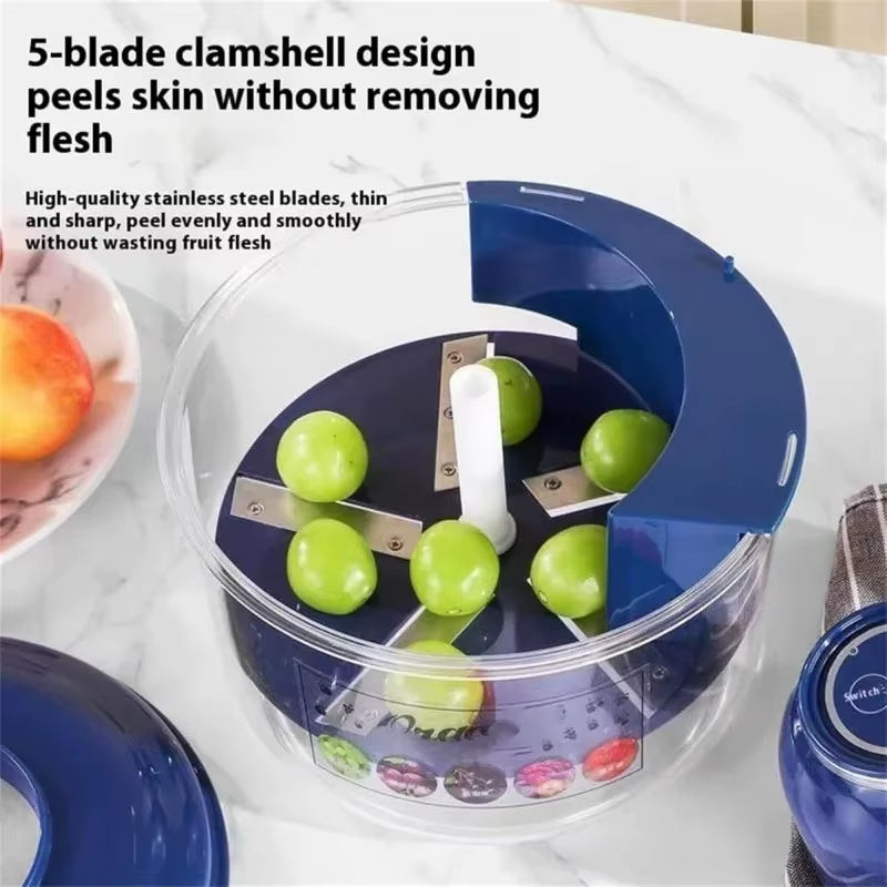 Automatic Electric Grape Peeler and Fruit Preparation Tool for Hands-Free Skin Removal