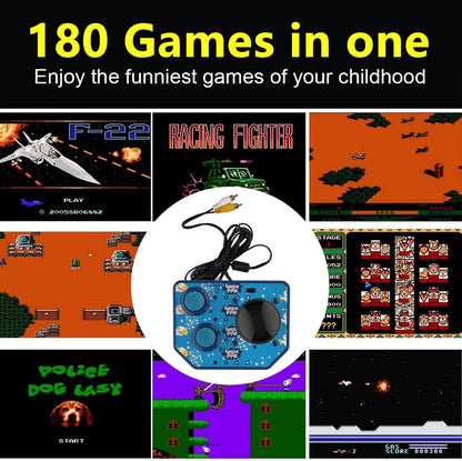 Retro Handheld Games Console ,Classic Mini Arcade Joystick Plug and Play Built-In 180 TV Video Games for Kids, AV Output Plug & Play Childhood Mini Classic Console.