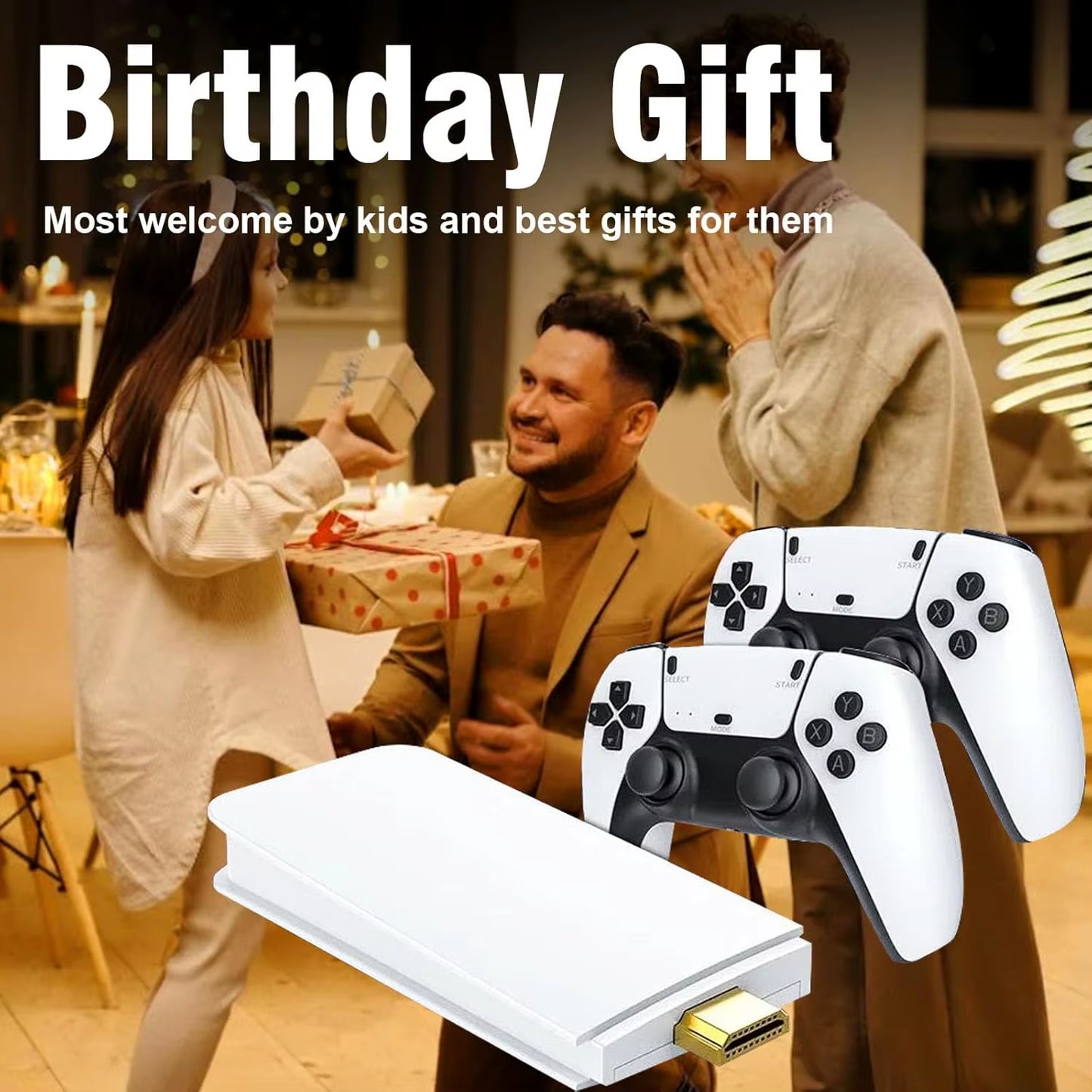 M15 Pro Retro Game Console - 4K HD Gaming Player with Over 19,000 Games and Wireless Controller